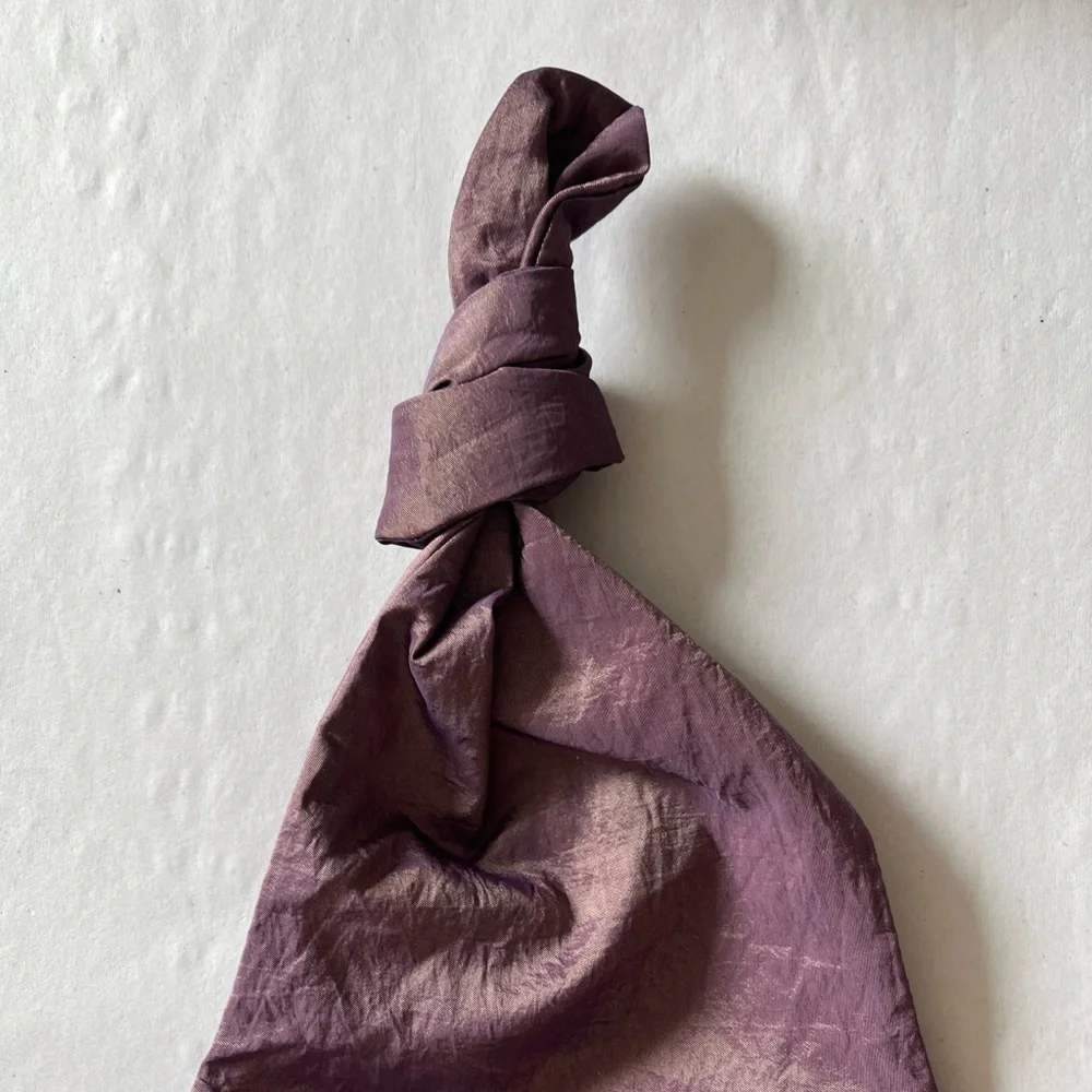 NWT Chic Purple Metallic Cosmetics Bag